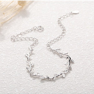 Stapelbares Armband aus Olivenbaumblättern