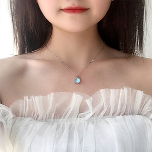 Moonstone Firefly Charm Pendant Necklace