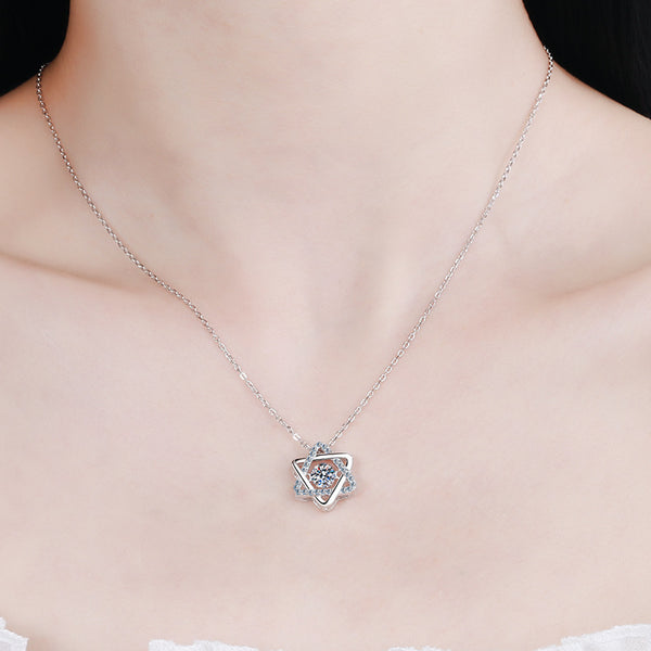 Moissanite Star of David Wedding Necklace