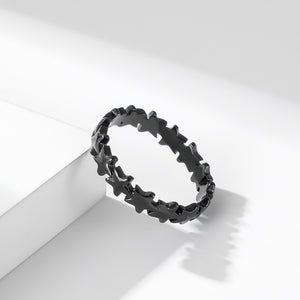 Anello a fascia impilabile Stella delicata