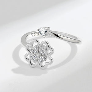 Four Leaf Clover Fidget Spinner Bypass Ring