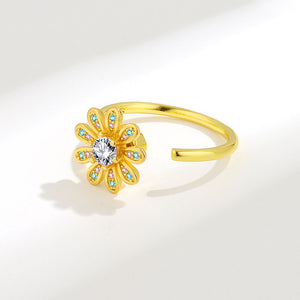 Gänseblümchen-Angst-Fidget-Spinner-Ring