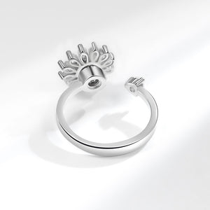 Blumen Smiley Angst Fidget Spinner Ring