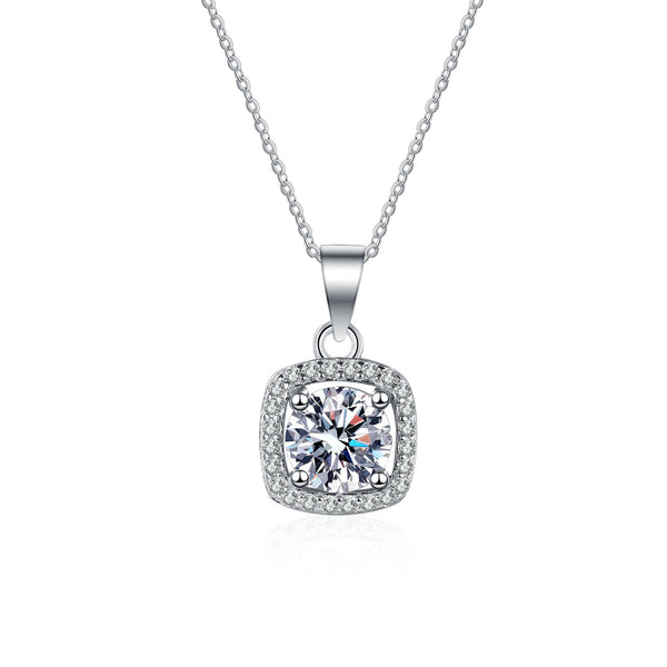 Four-Prong Moissanite Necklace