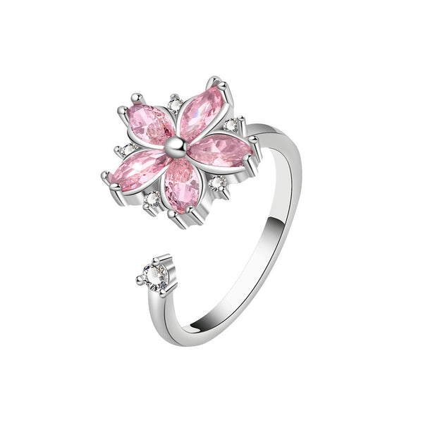 Cherry Blossom Fidget Spinner Ring