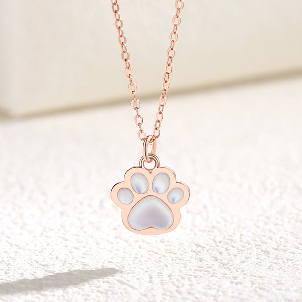 Dainty Cute Cat Paw Pendant Necklace