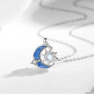 Sun Moon Star Charm Pendant Necklace