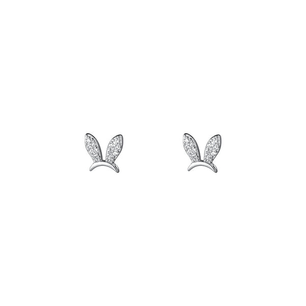 Tiny Bunny Rabbit Ear Stud Earrings