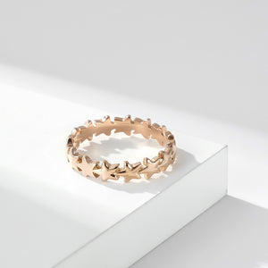 Anello a fascia impilabile Stella delicata