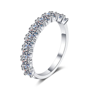 Round Moissanite Stacking Statement Ring