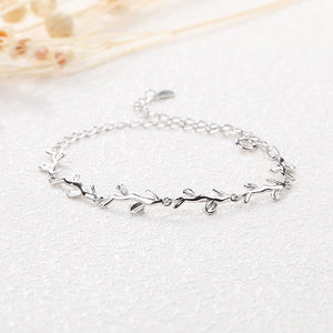 Stapelbares Armband aus Olivenbaumblättern