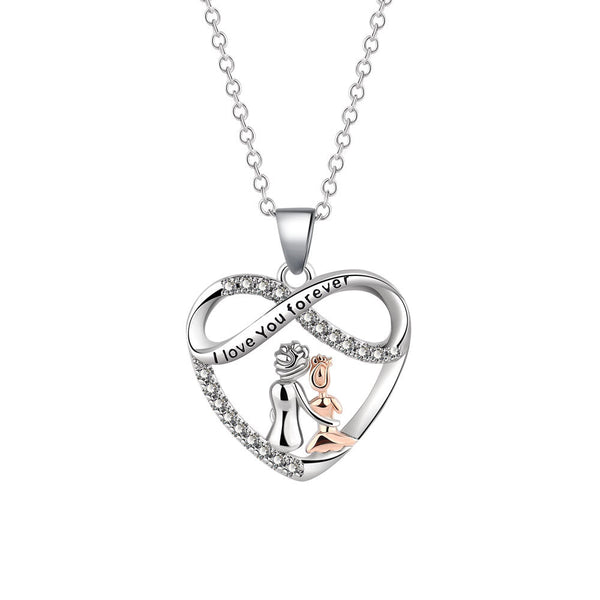 Infinite Love Heart Pendant Necklace
