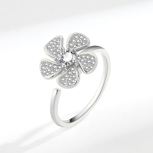 Blumen-Windmühlen-Angst-Fidget-Spinner-Ring