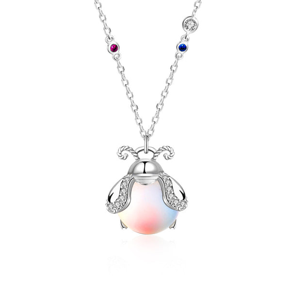 Firefly Moonstone Pendant Necklace