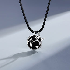 Galaxy Star Matching Couple Rope Necklace