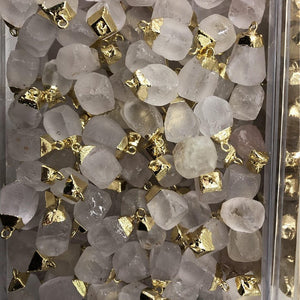 Natural Crystal Raw Stone Pendant Necklace