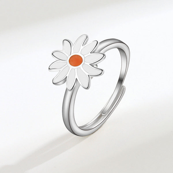 Flower Anxiety Fidget Spinner Ring