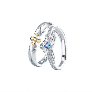 Knight Princess Couple Matching Band Ring