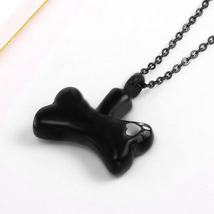 Dog Bone Urn Charm Pendant Necklace