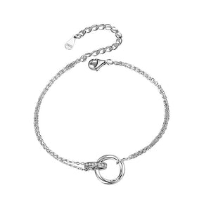 Mobius Ring Couple Matching Rope Bracelet