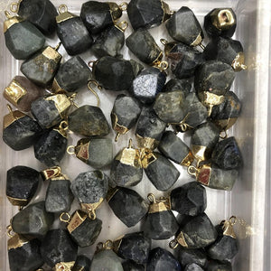 Natural Crystal Raw Stone Pendant Necklace