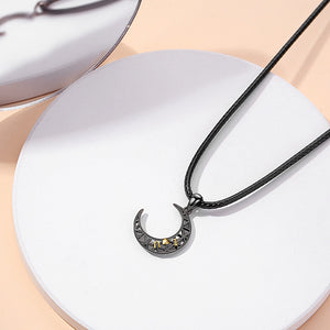Sun Moon Matching Couple Rope Necklace