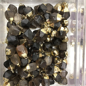 Natural Crystal Raw Stone Pendant Necklace