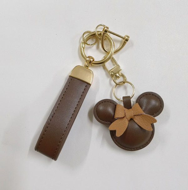 Mickey Mouse Leather Keychain Wristlet