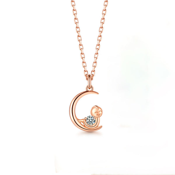 Rose Gold Zodiac Pendant Necklace