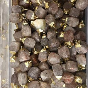 Natural Crystal Raw Stone Pendant Necklace