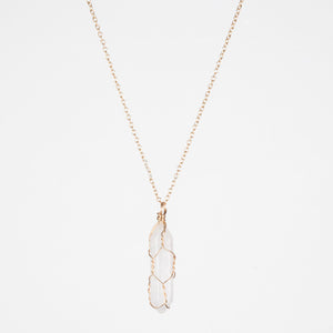 Crystal Raw Stone Healing Pendant Necklace