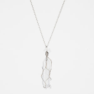 Crystal Raw Stone Healing Pendant Necklace