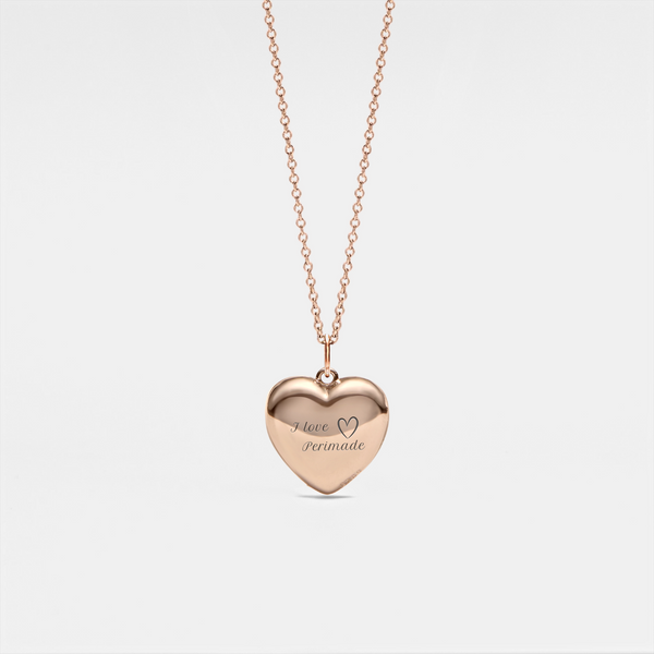 Custom Heart Photo Locket Necklace