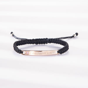 Custom Couple Matching Rope Cord Bracelet