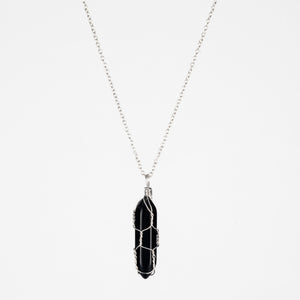 Crystal Raw Stone Healing Pendant Necklace