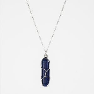 Crystal Raw Stone Healing Pendant Necklace