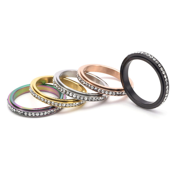 Custom Slim Anxiety Fidget Spinner Ring