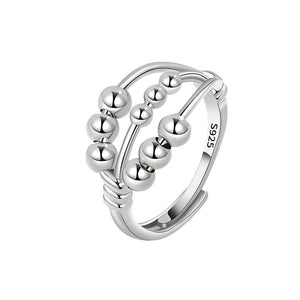 Bead Anxiety Fidget Spinner Band Ring - Perimade & Co.