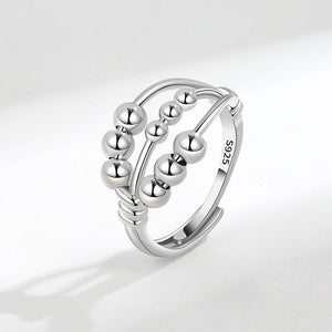 Bead Anxiety Fidget Spinner Band Ring - Perimade & Co.