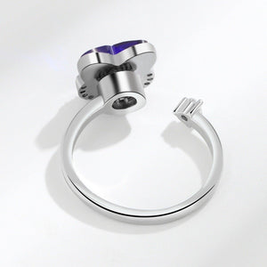 Blue Butterfly Anxiety Fidget Spinner Ring - Perimade & Co.