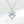 Blue Dancing Stone Heart Pendant Necklace - Perimade & Co.