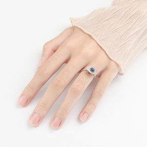 Blue Evil Eye Fidget Spinner Statement Ring - Perimade & Co.