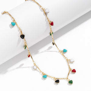 Boho Bead Heart Charm Waist Belly Chain - Perimade & Co.