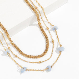 Boho Crystal Bead Triple Waist Belly Chain - Perimade & Co.