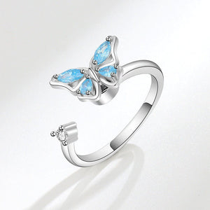 Butterfly Anxiety Fidget Spinner Statement Ring - Perimade & Co.