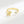 Gold ring with butterfly design and diamond on a white background