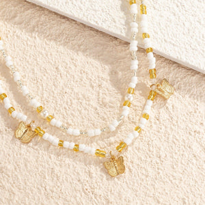 Butterfly Charm Boho Bead Waist Belly Chain - Perimade & Co.