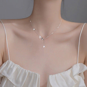 Butterfly Charm Pendant Layering Y Necklace - Perimade & Co.