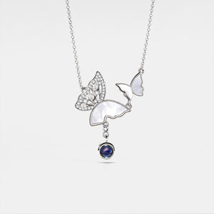 Butterfly Custom Photo Projection Necklace - Perimade & Co.
