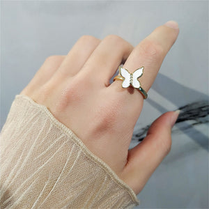 Butterfly Fidget Spinner Statement Ring - Perimade & Co.